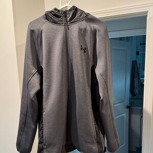 Under Armour Charcoal and Black Jacket hoodie
